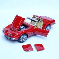 1:18 Chevrolet Corvette C3 Monza Red 1970 - Autoart
