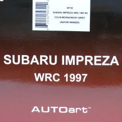 1:18 Subaru Impreza WRC 1997 Safari Winner Colin McRae - Autoart