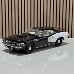 1:18 Plymouth Hemi Barracuda Black and White 1971 - ACME