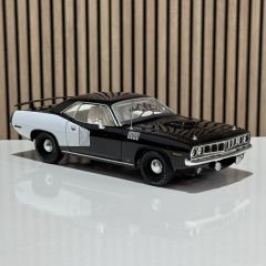 1:18 Plymouth Hemi Barracuda Black and White 1971 - ACME