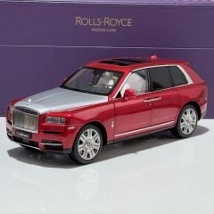 1:18 Rolls-Royce Cullinan Red/Silver - Dealer Edition