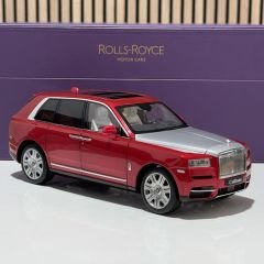 1:18 Rolls-Royce Cullinan Red/Silver - Dealer Edition