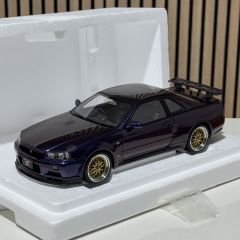 1:18 Nissan Skyline GT-R R34 V Spec II MNP BBS Wheels  - Autoart