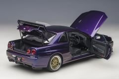 1:18 Nissan Skyline GT-R R34 V Spec II MNP BBS Wheels  - Autoart