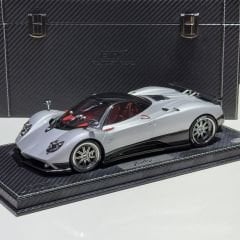 1:18 Pagani Zonda F Grigio Mercurio 2005 Diecast - Almost Real/BBR