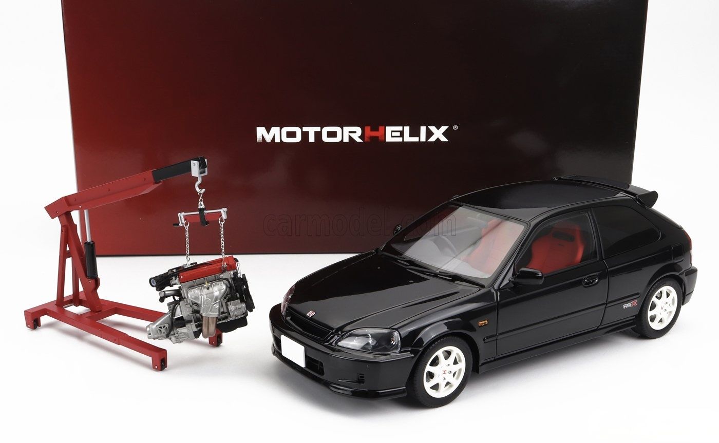 1:18 Honda Civic Type R EK9 Straight Black Pearl 1999-Motorhelix
