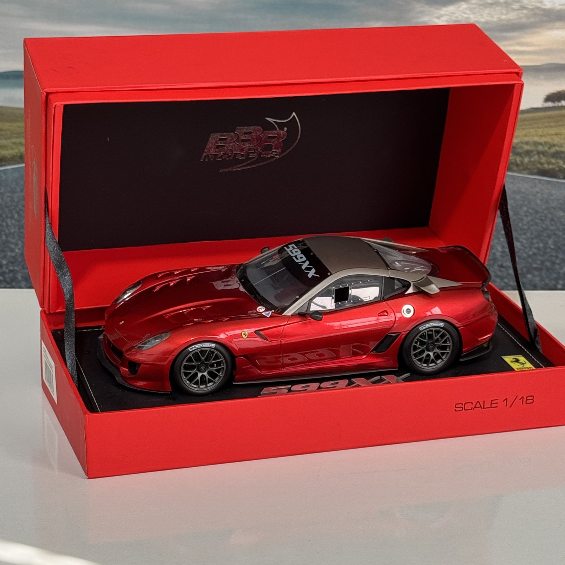 1:18 Ferrari 599XX Race Version Red 2007 - BBR