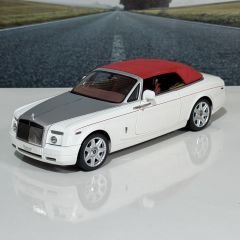 1:18 Rolls Royce Phantom Drophead Coupe English White - Kyosho