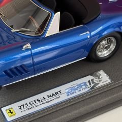 1:18 Ferrari 275 GTS/4 Steve McQueen 1967 Blue Met - BBR Models
