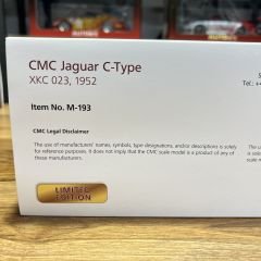 1:18 Jaguar C Type Spider Street Version 1953 Red - CMC