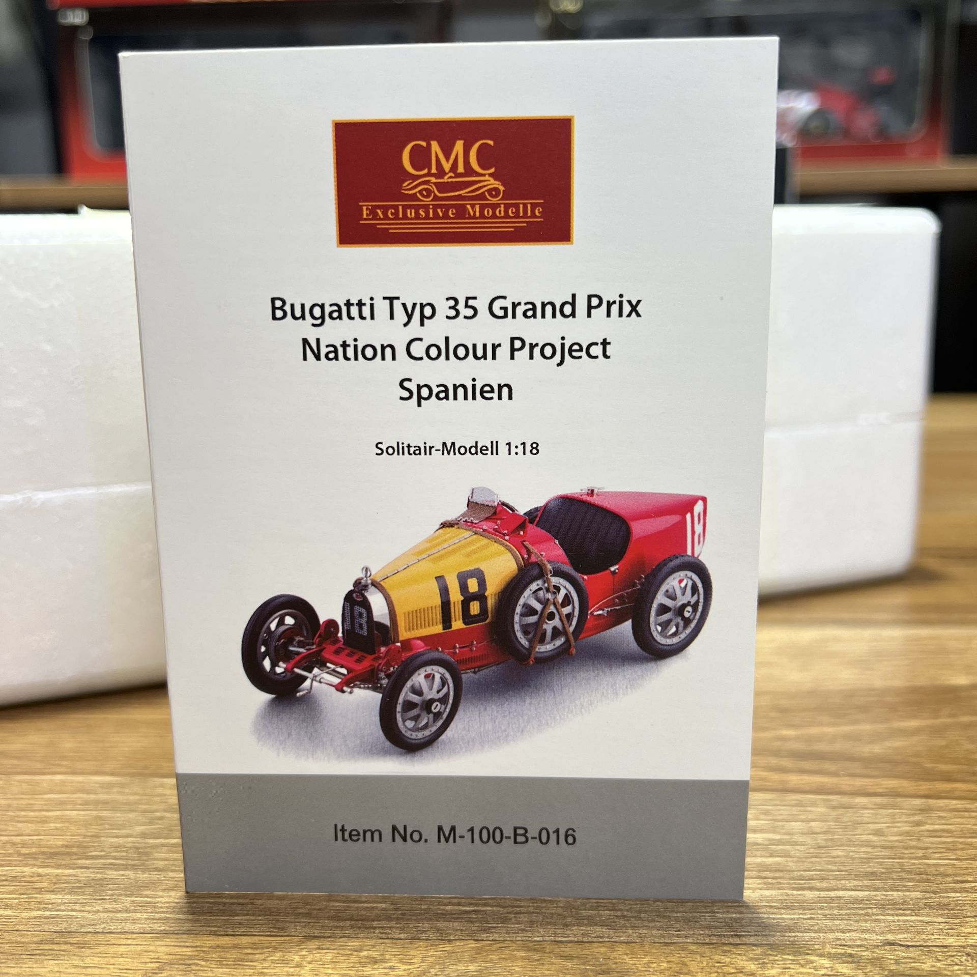 1:18 Bugatti T35 Nation Colour Project Spain 1924 -CMC