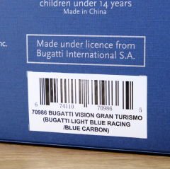 1:18 Bugatti Vision Gran Turismo Carbon Blue 2018 -Autoart