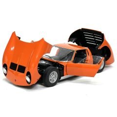 1:18 Lamborghini Miura SV 1971 Silver Wheels - Autoart