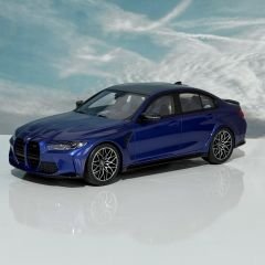1:18 BMW M3 Competition G80 Portimao Blue Met - Truescale