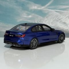 1:18 BMW M3 Competition G80 Portimao Blue Met - Truescale