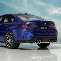 1:18 BMW M3 Competition G80 Portimao Blue Met - Truescale