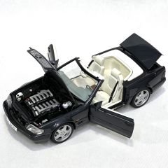 1:18 Mercedes-Benz SL600 R129 Black 1995 - Autoart Dealer