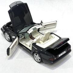 1:18 Mercedes-Benz SL600 R129 Black 1995 - Autoart Dealer