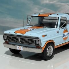 1:18 Ford F-350 Ramp Truck Gulf Racing Team - ACME