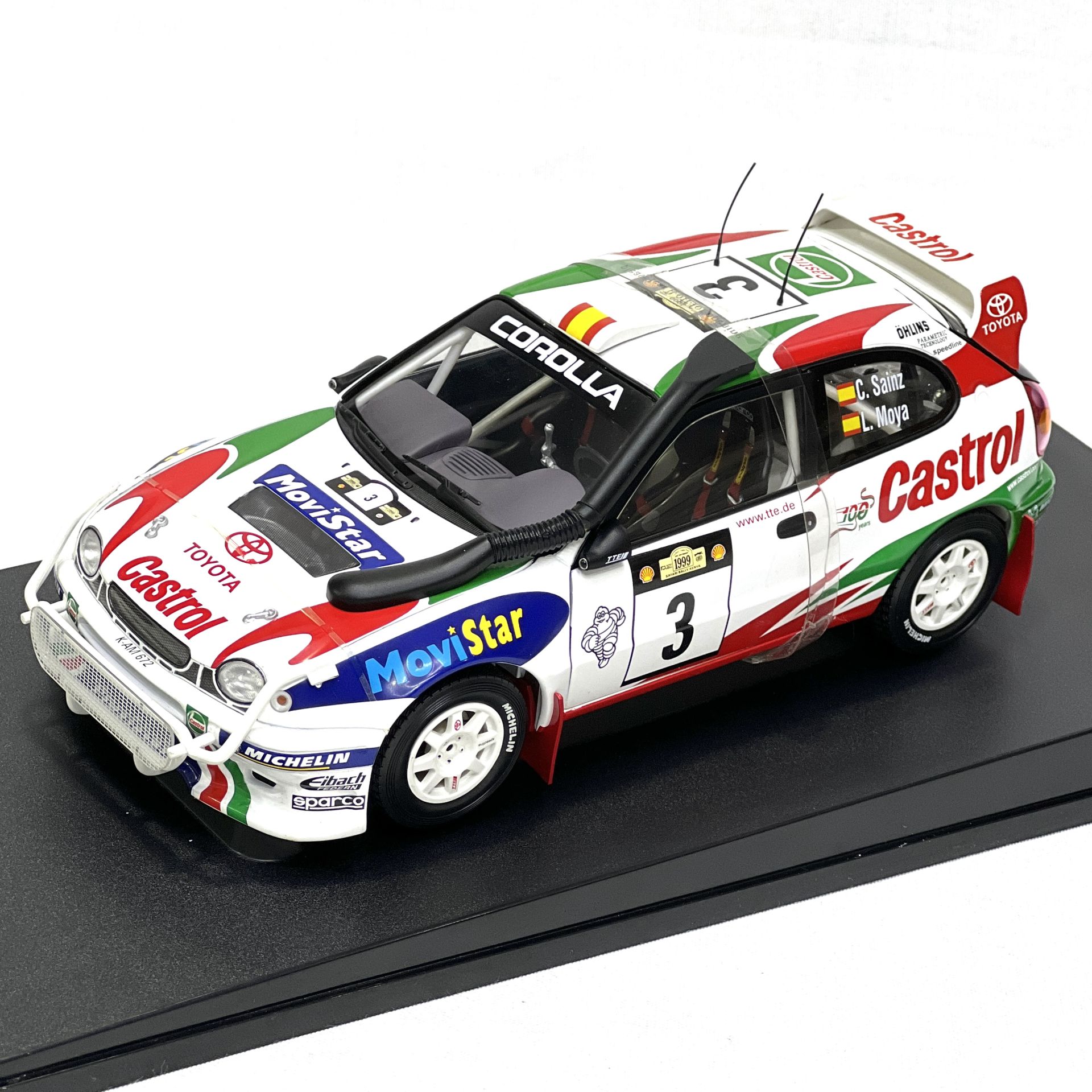 1:18 Toyota Corolla WRC Sainz Moya Safari Rally Kenya 99 - Autoart