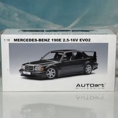 1:18 Mercedes-Benz 190E 2.5-16V Evo2 Metallic Black W201 - Autoart
