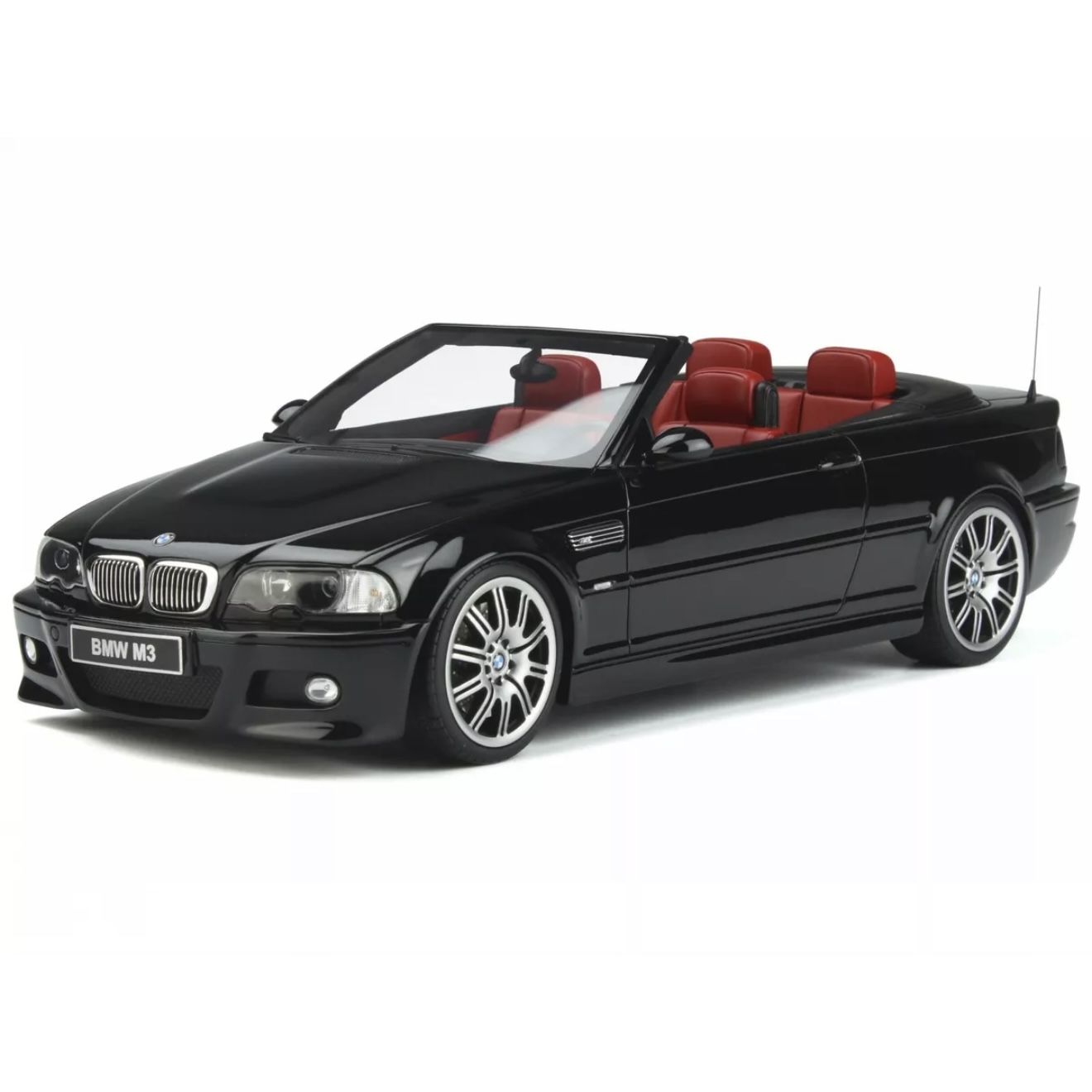 1:18 BMW M3 E46 Cabriolet Jet Black OT380 - Otto Mobile