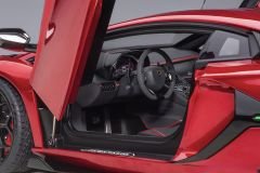 1:18 Lamborghini Aventador SVJ Red Met 2018 - Autoart