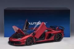 1:18 Lamborghini Aventador SVJ Red Met 2018 - Autoart