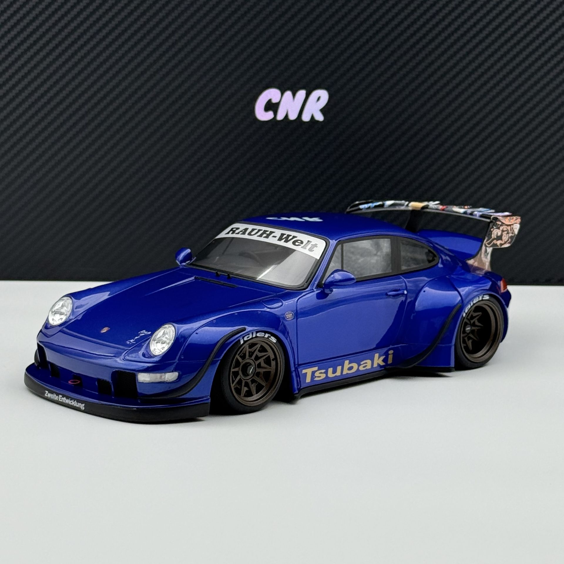 1:18 Porsche 911 993 RWB Tsubaki Dark Blue GT857 - GT Spirit