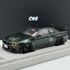 1:18 Nissan Skyline GT-R R34 Dark Green Customized - Motorhelix