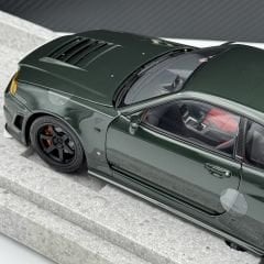 1:18 Nissan Skyline GT-R R34 Dark Green Customized - Motorhelix