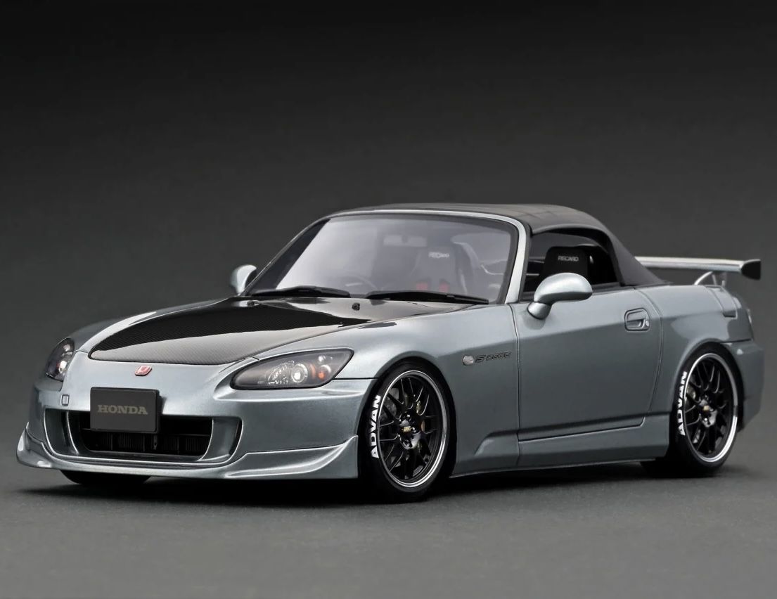 1:18 Honda S2000 AP2 BBS Wheels Dark Silver IG2590 - Ignition Model