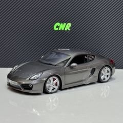 1:18 Porsche Cayman S Coupe 2013 Grey Met - Minichamps