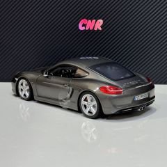 1:18 Porsche Cayman S Coupe 2013 Grey Met - Minichamps