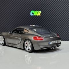 1:18 Porsche Cayman S Coupe 2013 Grey Met - Minichamps