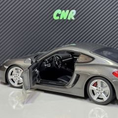1:18 Porsche Cayman S Coupe 2013 Grey Met - Minichamps