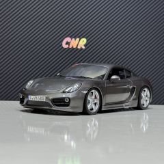 1:18 Porsche Cayman S Coupe 2013 Grey Met - Minichamps