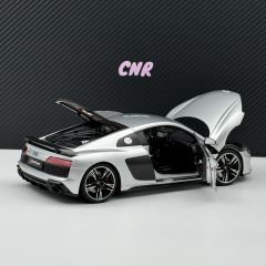 1:18 AUDI R8 Coupe V10 Silver 2021 - KengFai