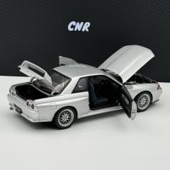 1:18 Nissan Skyline GT-R R32 V Spec 2 Spark Silver 77346 Autoart