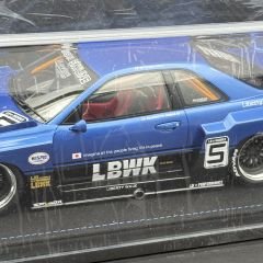 1:18 Nissan Skyline ER34 LBWK Super Silhouette 2020 Blue - INNO