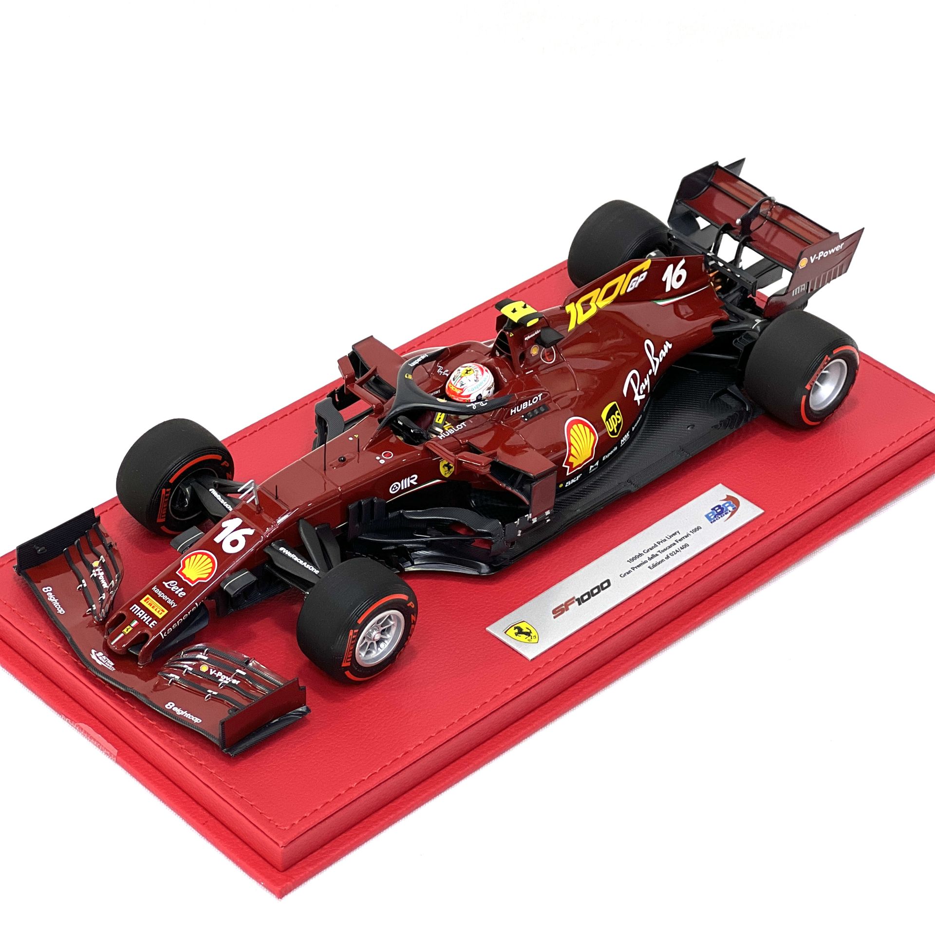 1:18 Scuderia Ferrari F1 1000th Grand Prix Livery C.Leclerc - BBR