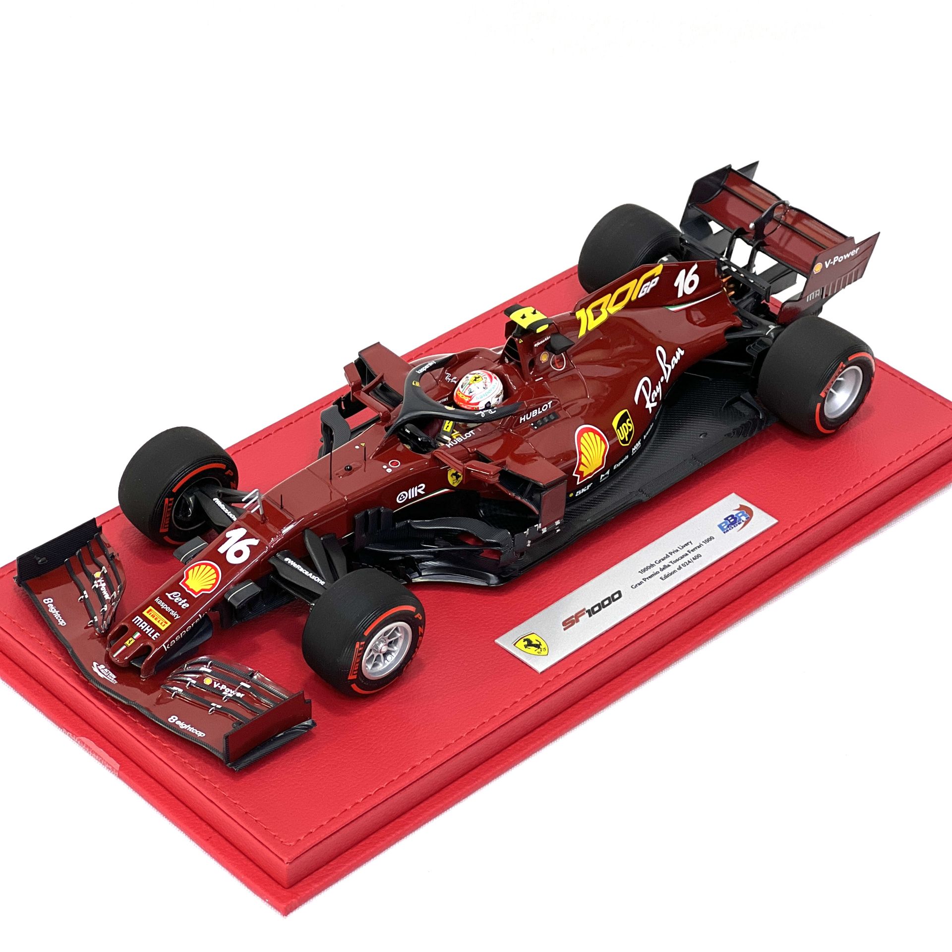 1:18 Scuderia Ferrari F1 1000th Grand Prix Livery C.Leclerc - BBR