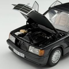 1:18 Mercedes-Benz 190E 2.3-16V 1986 Blue Black W201 - Autoart