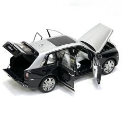 1:18 Rolls Royce Cullinan 2018 Black Silver - Kyosho