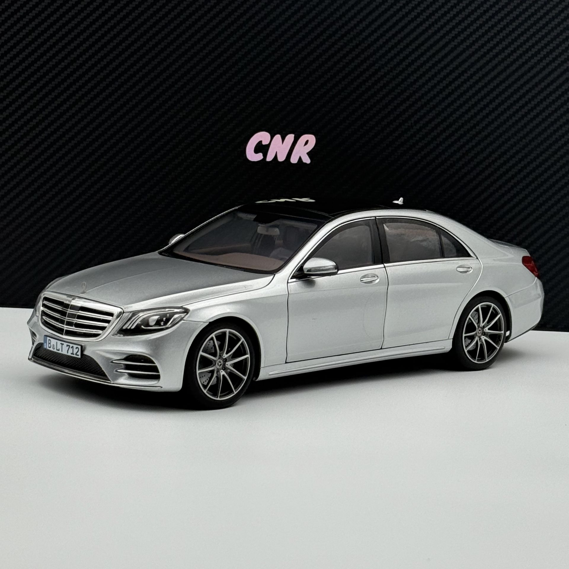1:18 Mercedes-Benz SClass W222 Facelift MOPF Silver-Norev Dealer