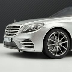 1:18 Mercedes-Benz SClass W222 Facelift MOPF Silver-Norev Dealer