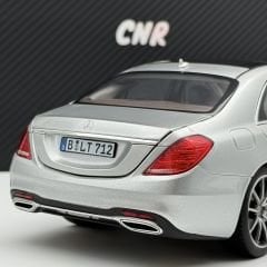 1:18 Mercedes-Benz SClass W222 Facelift MOPF Silver-Norev Dealer