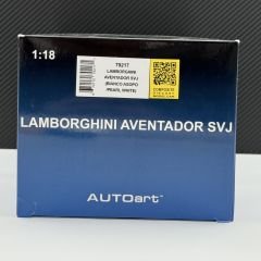 1:18 Lamborghini Aventador SVJ White 2018 79217 - Autoart