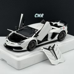 1:18 Lamborghini Aventador SVJ White 2018 79217 - Autoart