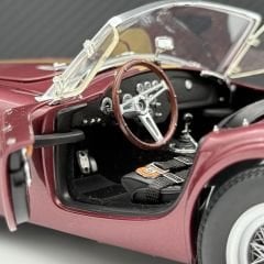1:18 Shelby AC Cobra Roadster Burgundy Met 1963 - EXOTO